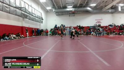 285 lbs Champ. Round 1 - Jorge Loya, Skyview vs Silver Velasquez DeLao, Overland