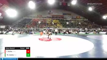 4A 138 lbs Cons. Round 2 - Manuel Valdez, Bishop Kelly vs Toliver Bailey, Jerome