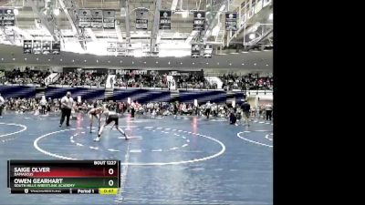 124 lbs Cons. Round 2 - Owen Gearhart, South Hills Wrestling Academy vs Saige Olver, Damascus