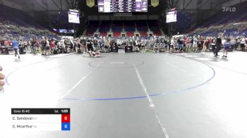 88 lbs Cons 16 #2 - Cooper Sandoval, Nevada vs Cooper Mcarthur, Georgia