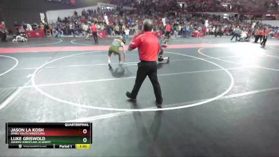 150 lbs Quarterfinal - Jason La Kosh, Omro Youth Wrestling vs Luke Griswold, Askren Wrestling Academy