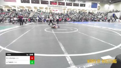 70 lbs Round Of 16 - Danil Litvinov, Legion Wrestling vs Jaxon Tablit, Elite Force Wrestling Club