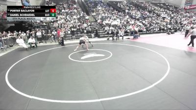 6A 157 lbs 5th Place Match - Porter Baclayon, Layton vs Daniel Schraedel, Davis