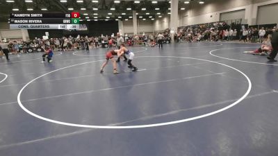 100 lbs Cons. Quarters - Mason Rivera, Greater Heights Wrestling Club vs Kamdyn Smith, F-5 Grappling