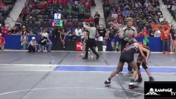 80 lbs Semifinal - Alexcia Duran, South Central Punisher vs Emery Hughes, Ottawa Mat Masters