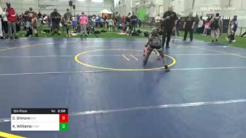 5th Place - Cyler Gilmore, Indian Valley vs Khiry Williams, Pontiac Jr. Huskies