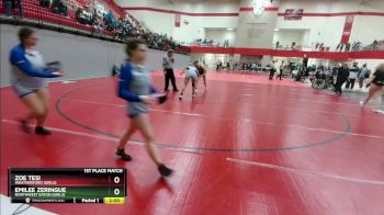 132 lbs 1st Place Match - Emilee Zeringue, Northwest Eaton (Girls) vs Zoe Tesi, Weatherford (Girls)