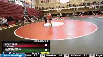 145 lbs Cons. Round 2 - Cole Sims, Clackamas vs Jace Garibay, North Medford