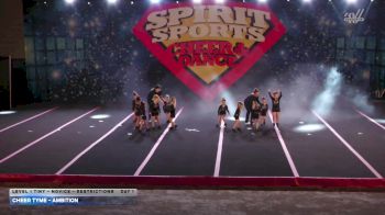 Cheer Tyme - Ambition [2026 L1 Tiny - Novice - Restrictions Day 1] 2026 Spirit Sports Hershey Nationals