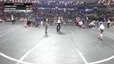 45 lbs Round Of 16 - Connor Yuhas, Buxton (NJ) vs Caleb Crumby, Paramus