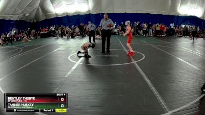 68 lbs Round 2 (6 Team) - Bentley Thoryk, CP Wrestling vs Tanner Huskey, Crossroads Wrestling