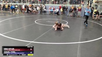 86 lbs Champ. Round 1 - Zeke Ostler, Anchor Kings Wrestling Club vs Ezekiel O`Neil, Anchorage Youth Wrestling Academy