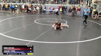 86 lbs Champ. Round 1 - Zeke Ostler, Anchor Kings Wrestling Club vs Ezekiel O`Neil, Anchorage Youth Wrestling Academy