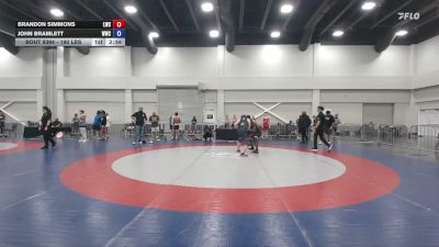 190 lbs Cons. Semis - Brandon Simmons, Lugo Wrestling Club vs John Bramlett, Wave Wrestling Club