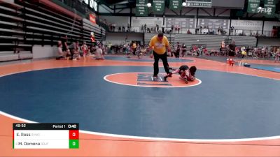 49-52 lbs Semifinal - Marcelo Domena, Brown Deer Jr Falcons vs Evan Ross, Stillman Valley Wrestling Club