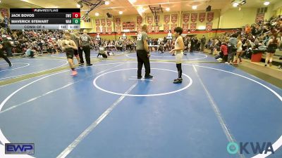 100 lbs Consi Of 4 - Jack Bovos, Salina Wrestling Club vs Maverick Stewart, Warner Eagles Youth Wrestling