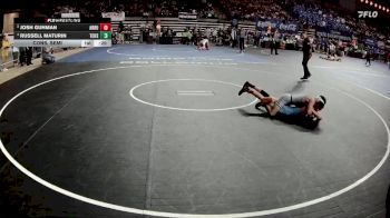 D 2 106 lbs Cons. Semi - Russell Maturin, Teurlings Catholic vs Josh Guhman, Archbishop Rummel