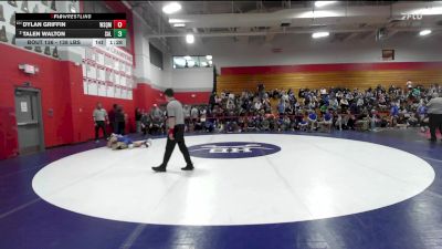 138 lbs Quarterfinal - Dylan Griffin, Winnisquam vs Talen Walton, Salem