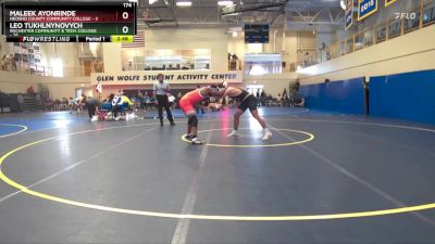 174 lbs Round 3 (6 Team) - Maleek Ayonrinde, Neosho County Community College vs Leo Tukhlnynovych, Rochester Community & Tech. College