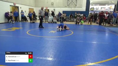 87 lbs Consi Of 16 #2 - Ryan Handshue, West Jefferson Hills vs Colby Kaufman, Chestnut Ridge