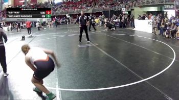 150 lbs Round 2 - Melanee Paddock, Double Dog Wrestling vs Lily Way, Chase County Wrestling Club