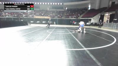 103 lbs 3rd Place - Kaylei Parish, Lyon (W) vs Lilia Davila Ortiz, Western Washington (W)