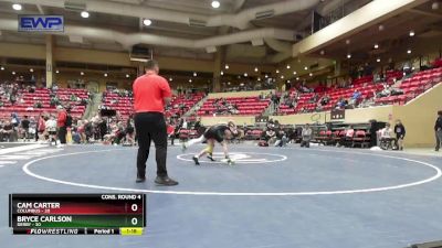 96 lbs Cons. Round 4 - Bryce Carlson, Derby vs Cam Carter, Columbus