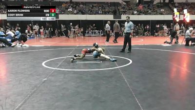 3-5 72 Cons. Round 2 - CODY ERVIN, Smithfield Youth Wrestling vs Aaron Flowers, Warmup Gang Wrestling Club