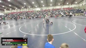 41 lbs Quarterfinal - Titan Knudsen, Fremont Wrestling Club vs Roman Loo, Davis Wrestling Club