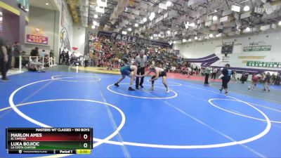 190 Boys Champ. Round 1 - Marlon Ames, El Capitan vs Luka Bojicic, La Costa Canyon