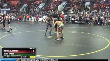 85 lbs Quarterfinal - Landon Shields, Montague Wildcats WC vs Kodi Haske, Far-North Region Affiliated