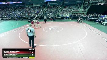 190 lbs Champ. Round 1 - Ayden Waggoner, Madison Consolidated vs Caden Thacker, Evansville Mater Dei