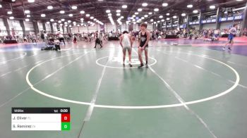 120 lbs Round Of 128 - Jack Oliver, FL vs Santiago Ramirez, TX