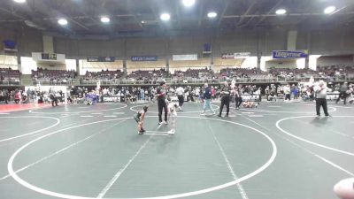 46 lbs Quarterfinal - Mila Hernandez, Badlands WC vs Giovanni Verderaime, High Elevation