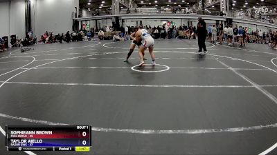 132 lbs Finals (2 Team) - Sophieann Brown, Full Circle vs Taylor Aiello, RaZor GWC