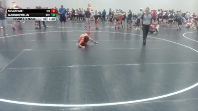 77 lbs Round 1 (6 Team) - Nolan Gatt, Backyard Brawlers vs Jackson Wells, Witchduck Training Facility