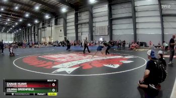 112 lbs Quarterfinal - Zainab Hijawi, Relentless Wrestling vs Liliana Greenfield, Evansville