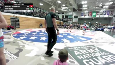 120 lbs Quarterfinals (8 Team) - John Boes, Stanley County vs Michael Branaugh, Bon Homme/Avon