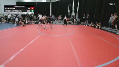 140 lbs Round 3 - Hayden Lauterback, Mat Assassins Black vs Bode Heller, Iron Horse Blue