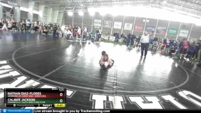 49 lbs Quarterfinal - Nathan Diaz-Flores, Warriors Of Christ WOC- Wrestling vs Caliber Jackson, Grangeville Youth Wrestling Club