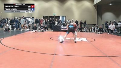 157 lbs Cons. Semis - Michael Craft, Seagull Wrestling Club vs Zane Leitzel, Cavalier Wrestling Club