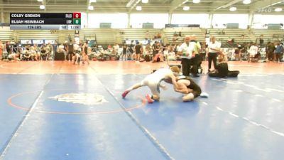 126 lbs Rr Rnd 3 - Colby Grenon, Falcons Wrestling Club - HSB vs Elijah Heimbach, Liberty High School - HSB