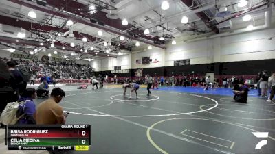 130 lbs Champ. Round 1 - Celia Medina, Bishop Amat vs Brisa Rodriguez, Santiago GG