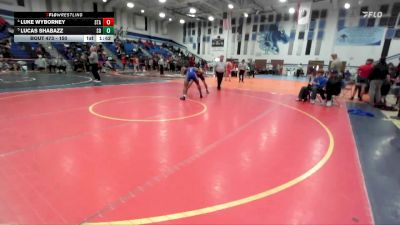 150 lbs Quarterfinal - Lucas Shabazz, San Diego vs Luke Wyborney, Saint Augustine