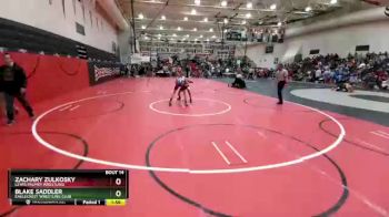 106 Boys Champ. Round 1 - Zachary Zulkosky, Lewis Palmer Wrestling vs Blake Saddler, Eaglecrest Wrestling Club