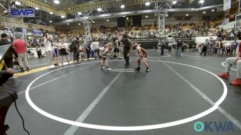 58 lbs Quarterfinal - Eli Potts, Plainview Youth Wrestling Club vs Canyon Jones, Tecumseh Youth Wrestling