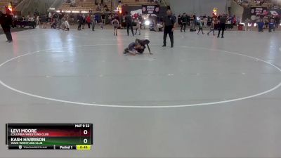 75 lbs Semifinal - Kash Harrison, Wave Wrestling Club vs Levi Moore, Columbia Wrestling Club