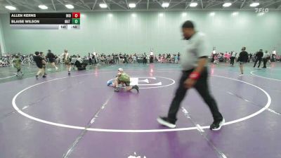 110 lbs Rr Rnd 2 - Allen Kerns, Indiana Outlaws Bronze - EL vs Blaise Wilson, Mat Warriors - EL