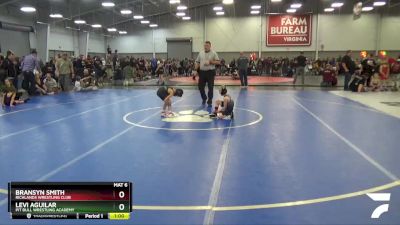 53 lbs Cons. Round 2 - Levi Aguilar, Pit Bull Wrestling Academy vs Bransyn Smith, Richlands Wrestling Club