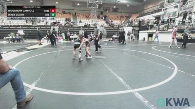 73-76 lbs Rr Rnd 5 - Woodrow Carroll, Cowboy Wrestling Club vs Jayce Clark, Team Nomad